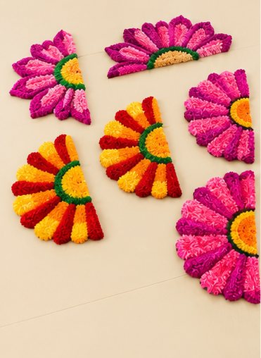 Ardha Phool Side Pair — Decorative Products by Ashwa Handicraft