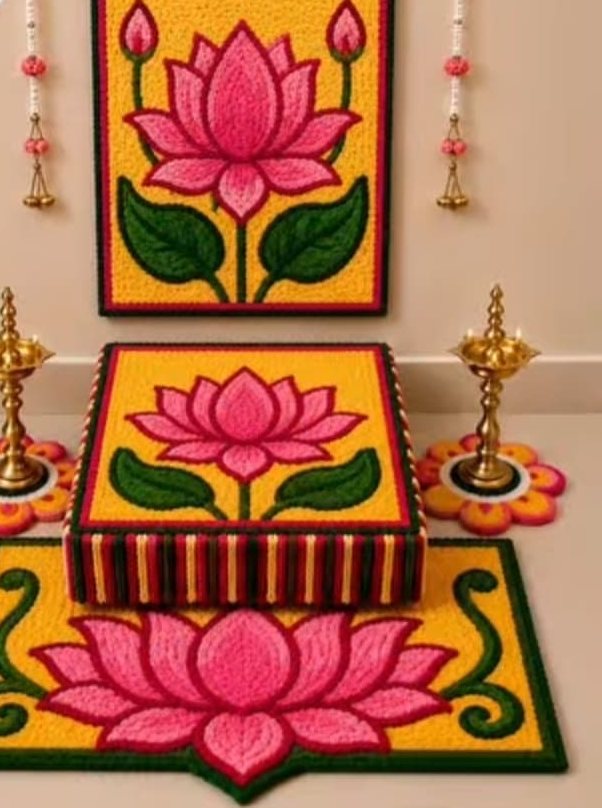 Padma Lotus Pooja Set — Ashwa Handicraft Decorative Arrangements
