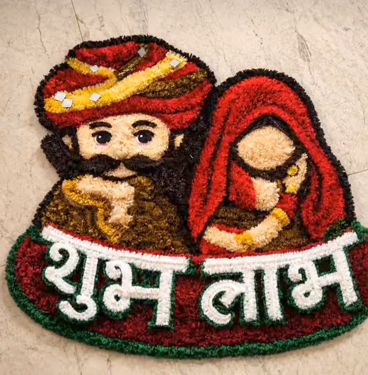 Shubh Labh Welcome Piece — Ashwa Handicraft Decorative Arrangements